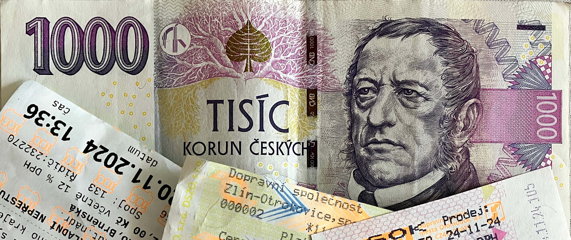 1000,-Kč za projetou jízdenku v MHD, autobusu nebo vlaku