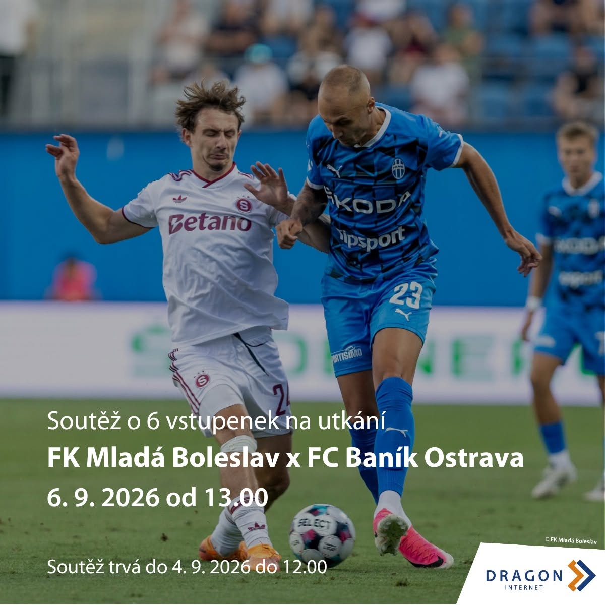 SOUTĚŽ o 6 vstupenek na utkání FK Mladá Boleslav